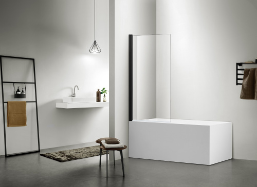 Душевая шторка Aquatek ДЕЛЬТА AQ DEL SBA 08015BL 80х150 стекло прозрачное 6 мм - фото 2